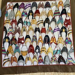 Ferragamo vintage shoe scarf